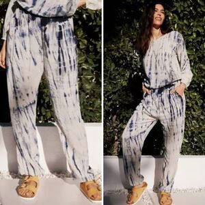 NWT Anthropologie x PQ Tie-Dye Cover-Up Joggers & Top Set | M / L